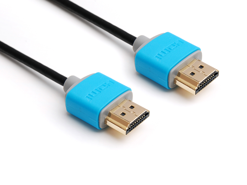 syscomtec Kabel HDMI1.4 HDMI St./ HDMI St. SLIM 0,5m SCT-HDMISLIM-BG-005